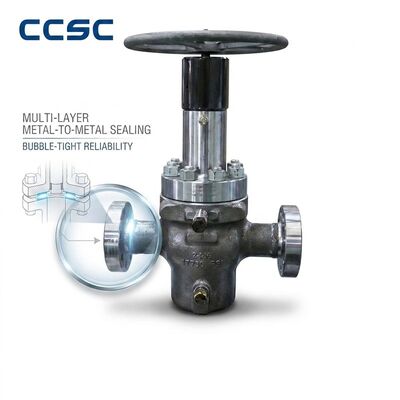 Bellow Seal Forgiato Valvola A105 1.5 Inch 800LB Zero Emissioni Flanged Servizio Chimica Tossica