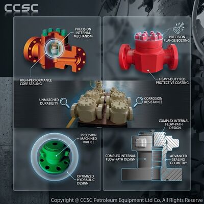 Valvola di controllo in linea di Hammer Union API 6A Figura 1502 Connessione terminale 15000psi Acciaio forgiato per le operazioni di fratturazione