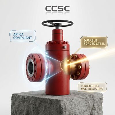 Servizio acido API 6A Valvola di cancello FF HH H2S resistente al foraggio di acciaio sigillo a pressione cappuccio 5000psi testa di pozzo di gas acido