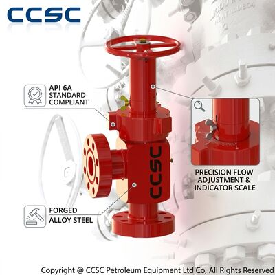 Valvola d'aria regolabile ad azionamento idraulico API 6A Controllo remoto del flusso 10000psi Feedback sulla posizione di sicurezza