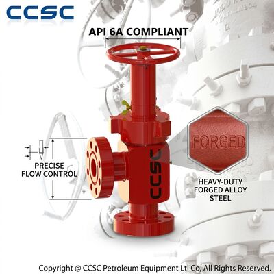Carburo di tungsteno Trim regolabile Choke Valve Servizio sabbia abrasiva API 6A 2 1/16 pollici 15000psi resistente alla corrosione